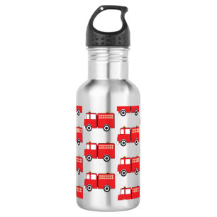 Garrafa Padrão de Caminhão de Fogo Vermelho