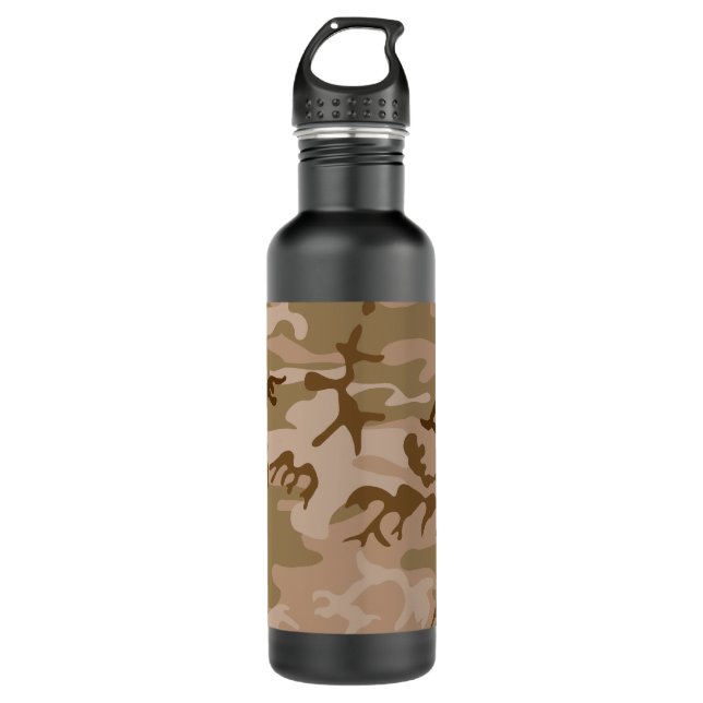 Garrafa Padrão de Camuflagem do Deserto, Padrão Militar, E (Frente)