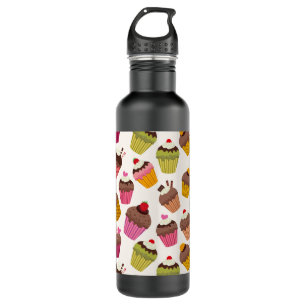 Garrafa Padrão de cupcake, Padrão de Muffin, Chocolate, Co