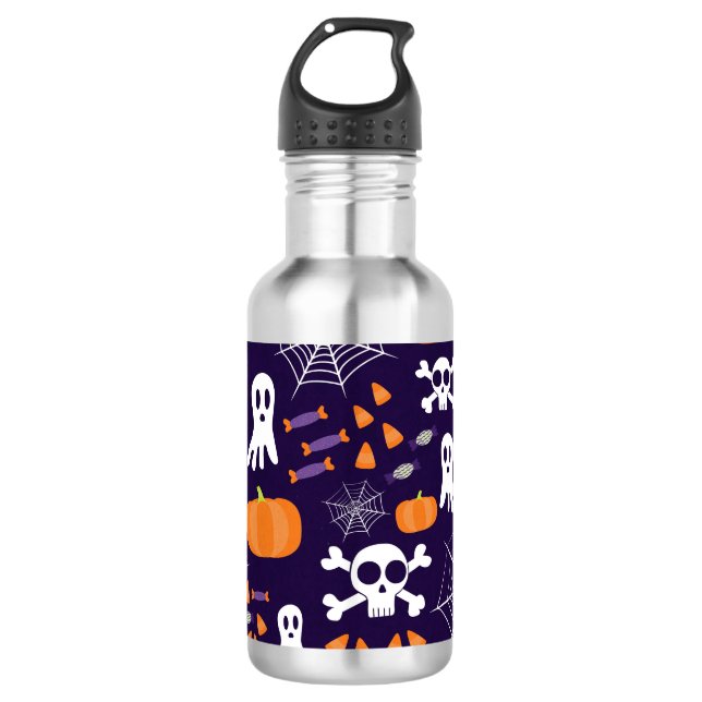 Garrafa Padrão de Halloween divertido (Frente)