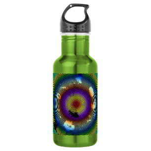 Garrafa Padrão de multicor dentro do círculo