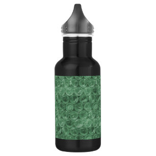 Garrafa Padrão de quebra de bolha verde