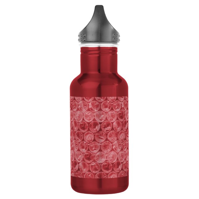 Garrafa Padrão de quebra de bolha vermelha (Esquerda)