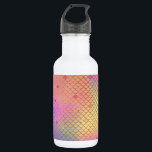 Garrafa Padrão de Sereia do Ombre Pastel Colorido Divertid<br><div class="desc">Legal Scales de Sereia de Mama Rosa,  Roxo,  Teal e Laranja com Padrão de Folha de Ouro. Esta impressão de sereia divertida é perfeita para um Presente de Sereia de Aniversário sob o mar.</div>
