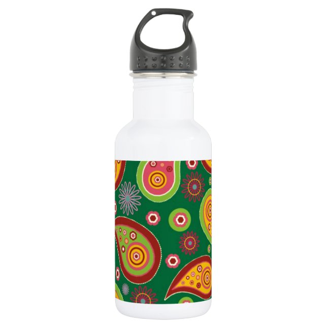 Garrafa Padrão De Solidez Verde E Laranja (Frente)