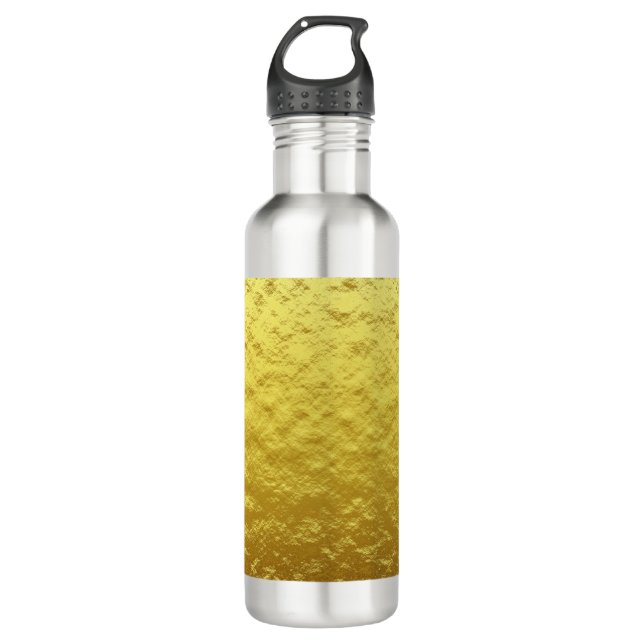 Garrafa Padrão de Textura Dourada (brilho do Ouro de luxo) (Frente)