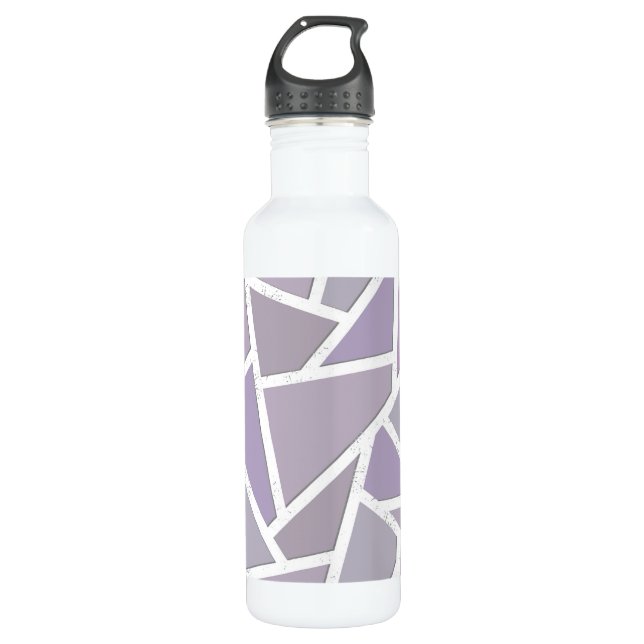 Garrafa padrão do mosaico da lavanda (Frente)