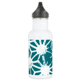 Garrafa Padrão geométrico em teares e brancos