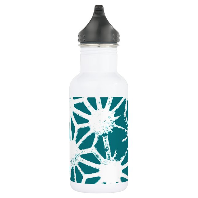 Garrafa Padrão geométrico em teares e brancos (Direita)