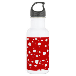 Garrafa padrão ponto com toadstool vermelha