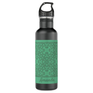 Garrafa Padrão verde-menta personalizado