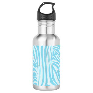 Garrafa Padrão Zebra Azul