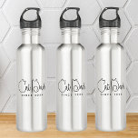 Garrafa Pai Cat Desde 20XX Moderno Simples diversão<br><div class="desc">Esta design simples e moderna é composta por tipografia sã-serif.</div>