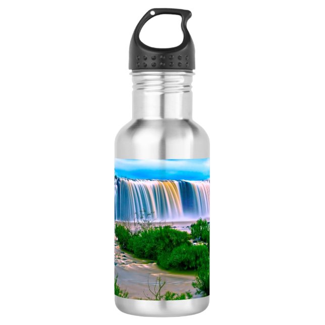 Garrafa Paisagem de Cascata Sonhosa (Frente)