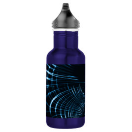 Garrafa Palhetas vivas curvas ou espinhos de azul real