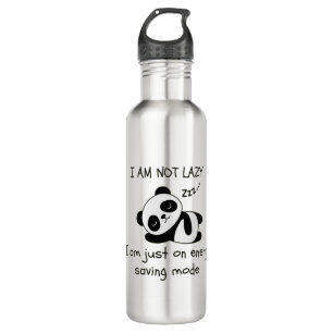 Garrafa Panda preguiçosa engraçada