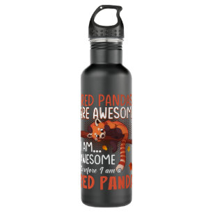 Garrafa Pandas Vermelhas São Incríveis, Por Isso Sou Um Pa