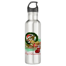 Papais noeis Joy Sock Christmas Water Bottle