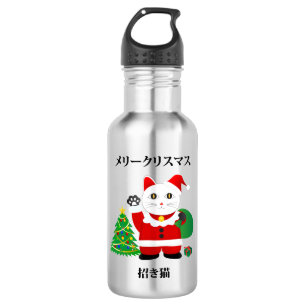 Garrafa Papais noeis Maneki Neko