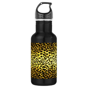 Garrafa Papel de Parede Estampa de Leopardo