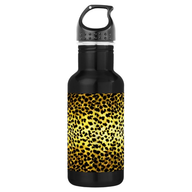 Garrafa Papel de Parede Estampa de Leopardo (Frente)
