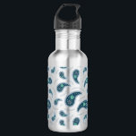 Garrafa Paramecia Paisley Biology Science Protozoam<br><div class="desc">Este design é feito de desenhos de paramecia cílios completos,  vacúolos contráteis em forma de flores e organelas e nomes para partes desse organismo. Perfeito para nerd e fãs de ciência,  este design bonito é uma forma encantadora de introduzir a biologia na vida cotidiana.</div>