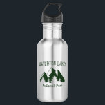 Garrafa Parque Nacional dos Lagos Waterton<br><div class="desc">O Parque Nacional dos Lagos de Waterton fica no sul de Alberta,  no Canadá,  na fronteira com o Parque Nacional Glacier de Montana. É conhecida pela sua cadeia de lagos,  incluindo os lagos Upper e Middle Waterton,  flanqueados pelas Montanhas Rochosas.</div>