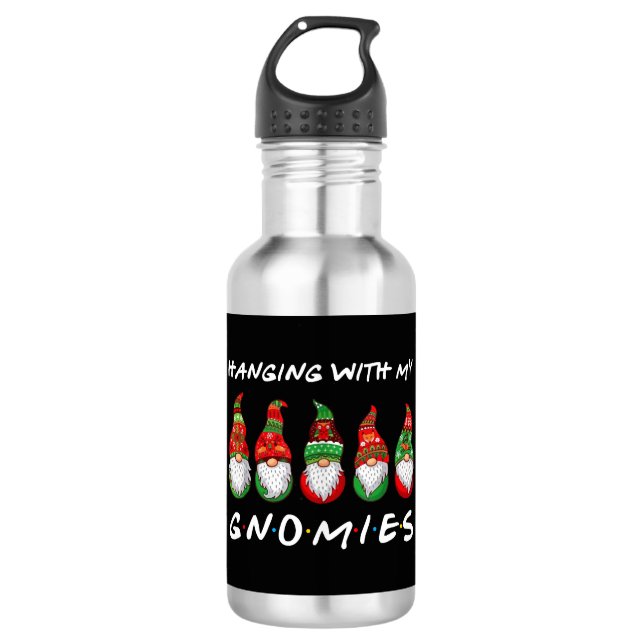 Garrafa Passando Com O Meu Gnomos Gnomos, Amigo De Natal (Frente)