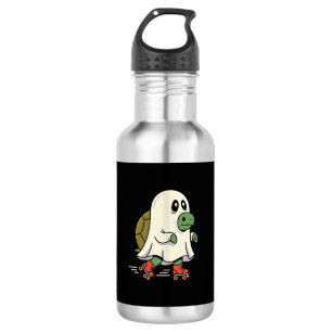 Garrafa Patins Ghost Turtle Design de Halloween_1