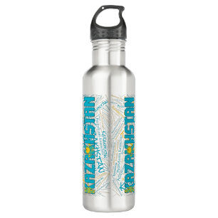 Garrafa Patriótico Gorgeo do Sinalizador do Cazaquistão