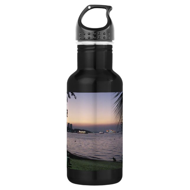 Garrafa Pattaya Beach Sunset.. Chonburi, Tailândia