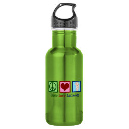 Garrafa Paz Amor Audiologia Fofa Audiologista