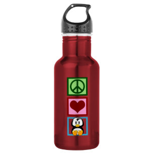 Garrafa Paz Amor Pinguins