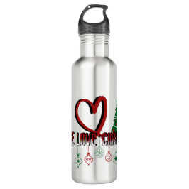 Garrafa Paz e Amor Natal