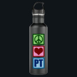 Garrafa Peace Love PT<br><div class="desc">Paz,  amor e fisioterapia. Um presente de fisioterapeuta excelente.</div>
