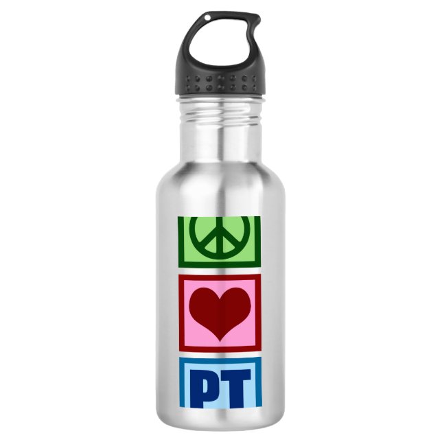 Garrafa Peace Love PT (Frente)