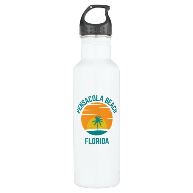 Garrafa Pensacola Beach Florida Water Bottle (Frente)