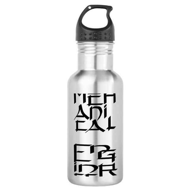 Garrafa Personagem de Engenheiro Mecânico (Frente)