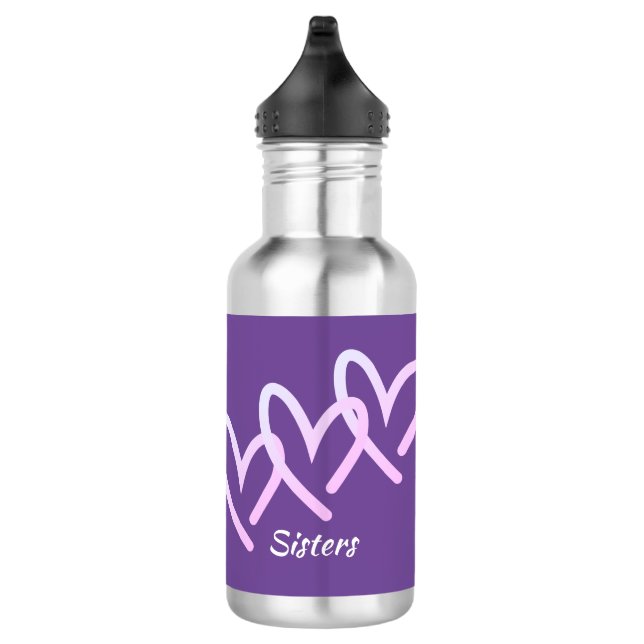 Garrafa Personalização Roxo Triplo do Coração (Direita)