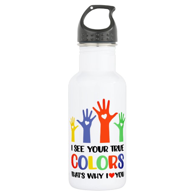 Garrafa Personalizado - Frasco de água (18 oz) (Frente)