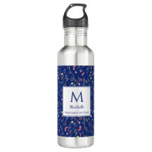 Personalizado | VERAL AZUL | Floral | Monograma