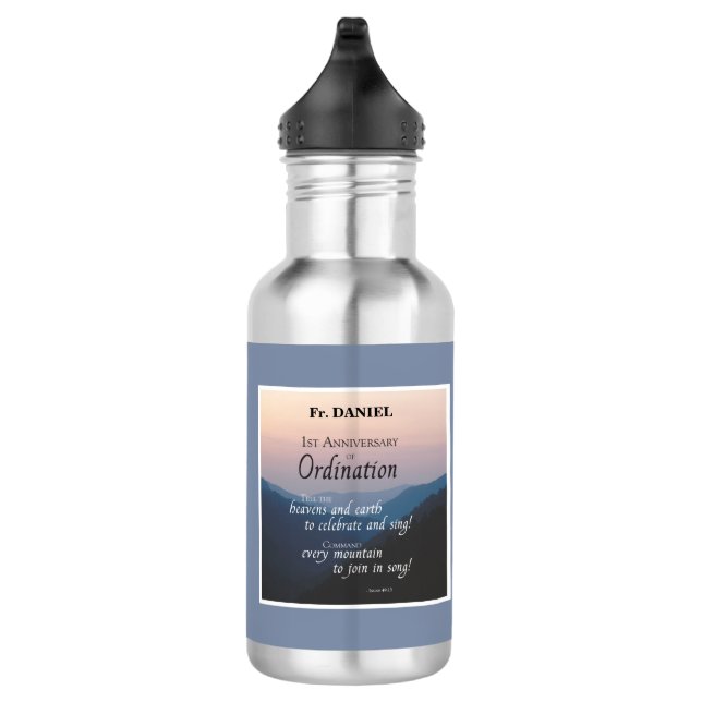 Garrafa Personalizar 1rua Aniversário dos Parabéns de Orde (Direita)