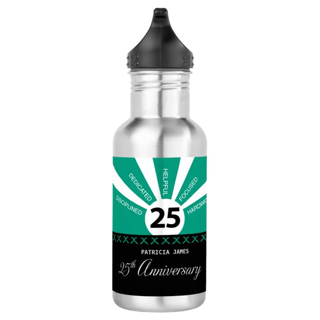 Garrafa Personalizar, 25 do Aniversário do Funcionário (Direita)