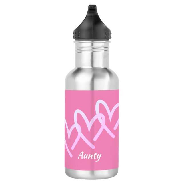 Garrafa Personalizar cor-de-rosa triplo (Direita)