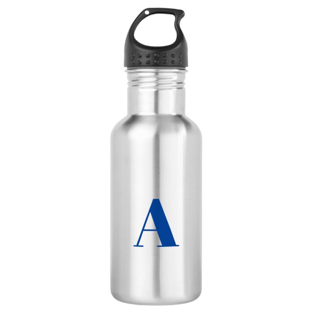 Garrafa Personalizar, personalizar a letra inicial do alfa (Frente)