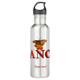 Garrafa Personalizar sinal de dança com borboletas