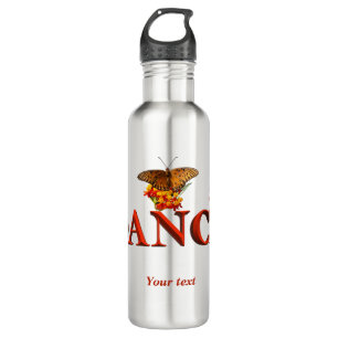 Garrafa Personalizar sinal de dança com borboletas