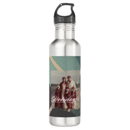 Garrafa  Personalized happy holidays family photo water
