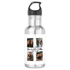 Garrafa Personalized Love Photo Collage Water Bottle
