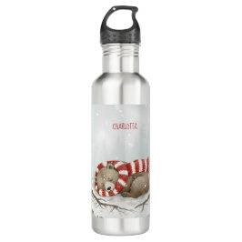 Garrafa Personalized Winter Bear Water Bottle
